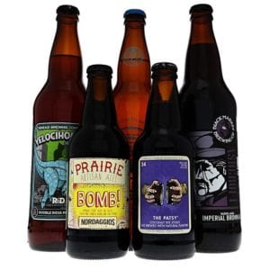 Group Shot of beer collection for product photography example