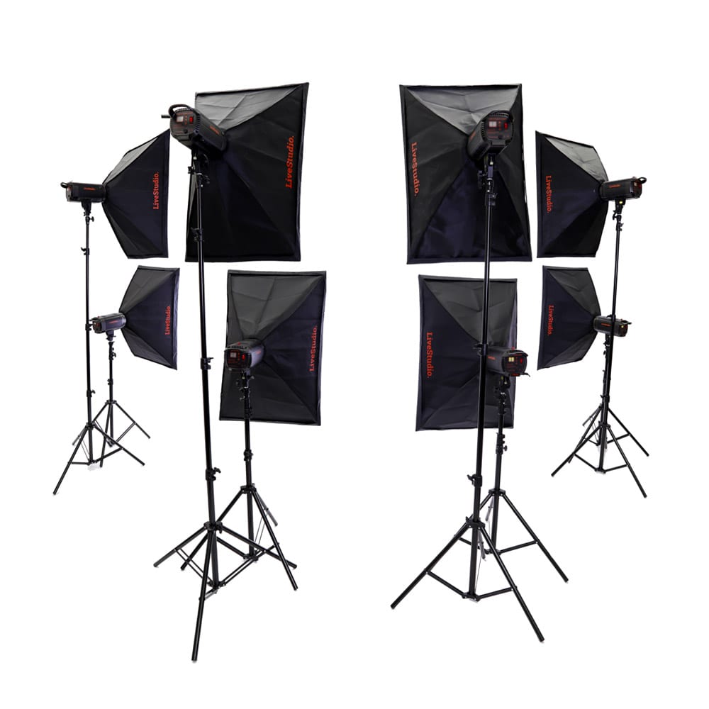 Ortery LiveStudio LED software controlled 8 Light kit