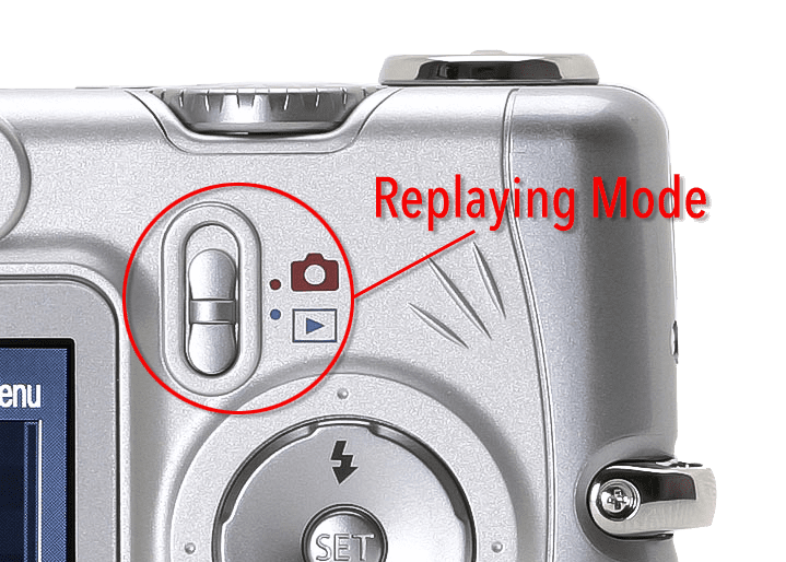 ortery-a-series-replaying-mode How to set replaying mode for Canon A Series point and shoot